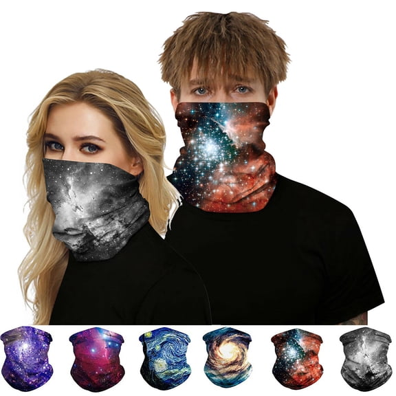 Amerteer Sports Unisex Head Face Mask Neck Gaiter Tube Bandana Scarf Beanie Dustproof Outdoor for Workout Yoga Running Hiking Riding for Men Women-6 Colors