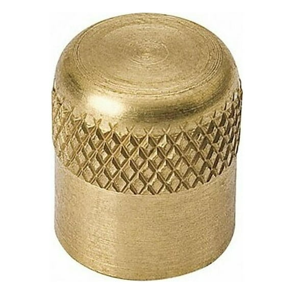 Mueller Industries Access Valve Cap, Brass, 9/16 in L A 16447