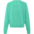 thumbnail image 3 of Women's Sportiqe Mint New York Liberty Ashlyn Raglan Cropped Sweatshirt, 3 of 3