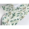 thumbnail image 3 of Leafy Design Bed Runner Set, Simple Design Exotic Vibes Modern Leaves Greenery Pattern Neutral, Decorative Bedding Scarf & a Pillow Sham for Hotels Homes, Twin, Forest Green Pale Green, by Ambesonne, 3 of 3