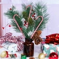 thumbnail image 6 of Scheam Red and White Christmas Candy Cane Ornaments Fake Crutch Candy 5.9" Long Plastic Twisted Candy Cane Xmas Tree Hanging Decorations for DIY Gift Crafts Home Holiday Decor 40 Pcs, 6 of 7