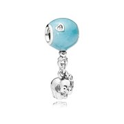 PANDORA Elephant & Blue Balloon Dangle Charm - 797239EN169