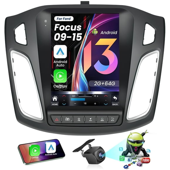 Estéreo para auto Fortdows 10.4" HD con pantalla táctil Android 13 y GPS