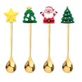 thumbnail image 1 of Juego de 4 cucharas navideñas, acero inoxidable, multicolor, 1 of 4