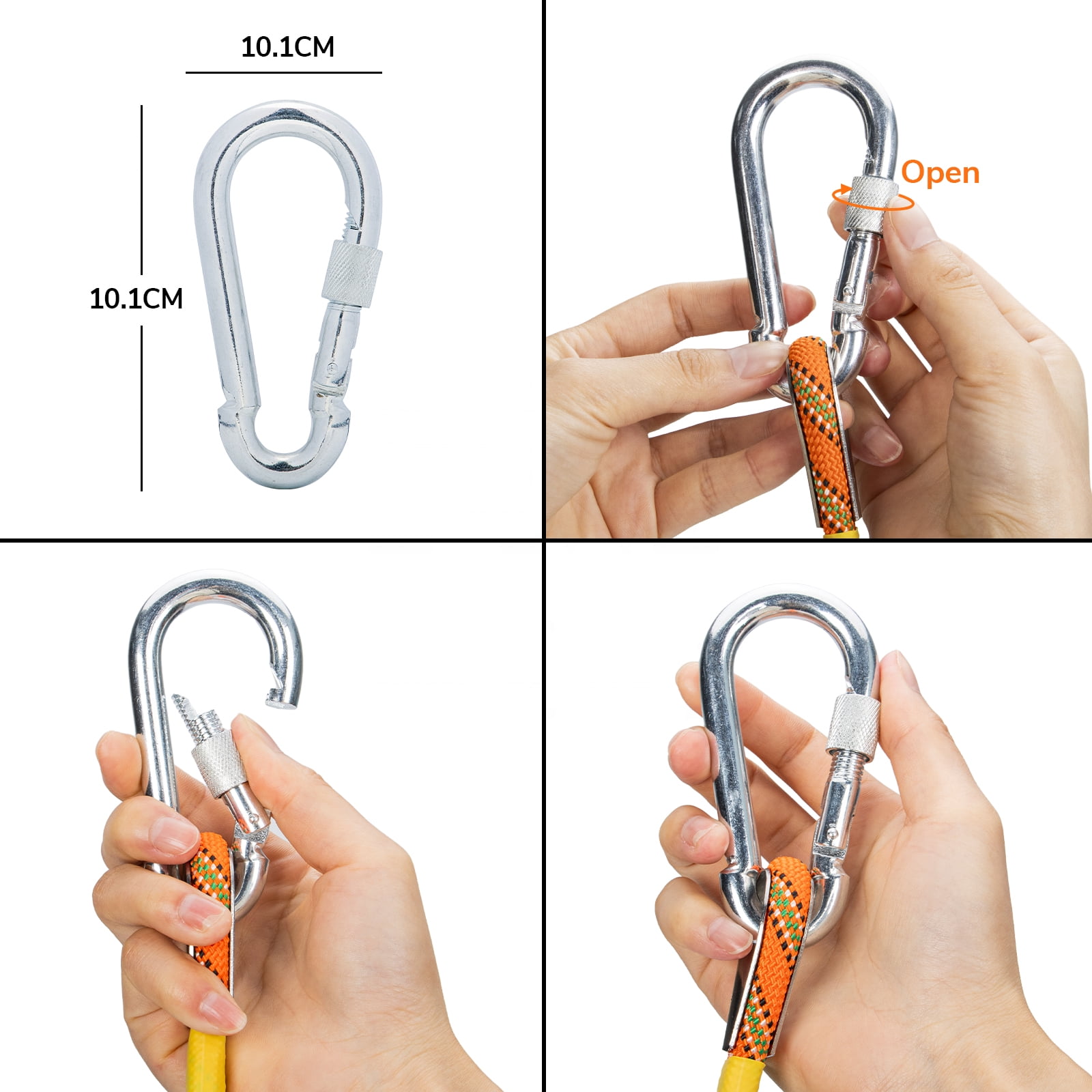 Climbing Ropes, Mountain Rock Rope，Dynamic Climbing Ropes, Outdoor Safety Rope 10 mm/3.93 Inches
