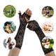 thumbnail image 4 of Guantes sin dedos bloqueadores del sol de Daffodils para mujeres, guantes largos de bloqueo solar para conducir en negro, 4 of 5