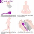 thumbnail image 6 of Kegel Exercise Weights Kit Ben Wa Balls - Bladder Control Pelvic Floor Exercise Vagina Tightening Vaginal Training Kit For Women And Post-Pregnancy Recover 3-Piece Set-Purple, 6 of 7