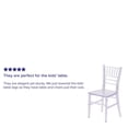thumbnail image 2 of Lot de 10 pièces - Chaise Chiavari transparente en cristal pour enfants, 2 of 9