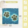 thumbnail image 2 of Funny Animal Footprint Baby Muslin Washcloths Soft Absorbent Face Towel,Dog Island Paw Burp Cloths Cotton Bath Wipes 5 Pack Infant Wash Cloth for Newborn Boys Girls 12x12 inches, 2 of 7
