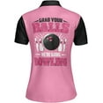 thumbnail image 3 of Lotusprinthandmade Personalized Name Bowling Women Polo Shirt (Lightweight) S-5XL Multicolor, 3 of 7