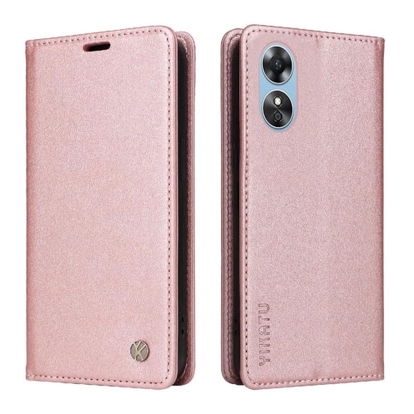 Funda para OPPO A17 Estuche de Cuero PU Tipo Cartera con Ranuras para Tarjetas y Cierre Magnético
