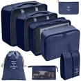 thumbnail image 6 of Travel Bag 7-Piece Set Cosmetics Storage Bag Clothes Shoes Dustproof Bags Travel Bags Luggage Packing Organizers for Travel Accessories, 6 of 7