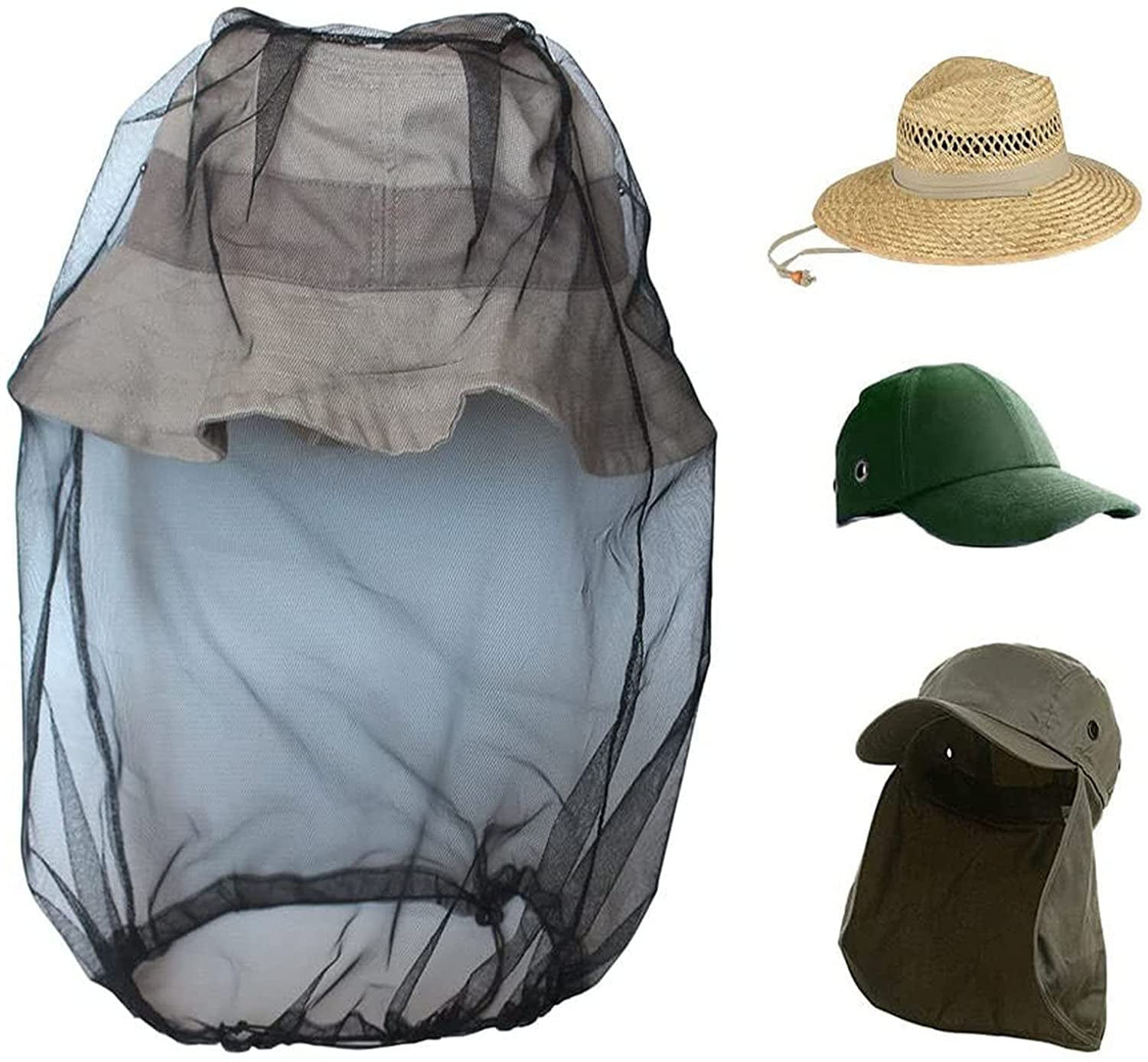 Mosquito Insektenschutz Head Net Bug Netzfläche Protector Reisen Camping Angeln 