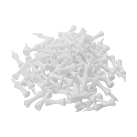 Unique Bargains 100 Pcs Portable 51mm limited Golf Tees 2.01" White