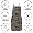 thumbnail image 6 of Disketp Construction Machines Kitchen Apron with adjustable Aprons for Women with Pockets Cooking Powder Pink Apron, 6 of 7