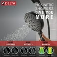 thumbnail image 5 of Delta 54910-BL-PK Matte Black 7-Spray SureDock Magnetic Handheld Shower Head with Hose, 5 of 6