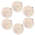 thumbnail image 1 of 1 Juego de posavasos aislados, posavasos para té para el hogar, posavasos para cuencos, 11CM, 6 piezas, posavasos tejidos con cuerda de algodón, 1 of 5