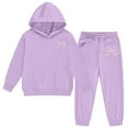 thumbnail image 5 of Gaexia Girls 2 Pieces Bow Outfits Sweatsuits Long Sleeve Sweatshirts and Sweatpants Athletic Tracksuit with Pockets, 5 of 5