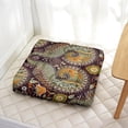 thumbnail image 2 of Boho Meditation Cushion, Paisley Square Pillow for Sitting Comfort, Yoga Pillow for Indoor Use 22 x 22, 2 of 7