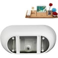 thumbnail image 4 of 59" Streamline B-260-48-BGM Soaking Freestanding Tub and Tray With Internal Drain in Brushed GunMetal, 4 of 7
