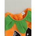 thumbnail image 5 of Canis Baby Girls' Pumpkin Print Jumpsuit: Ideal Halloween Clothing with Orange Long Sleeves, 5 of 8
