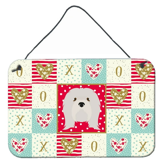 Carolines Treasures CK5215DS812 Lhasa Apso Love Wall or Door Hanging Prints 8x12 multicolor