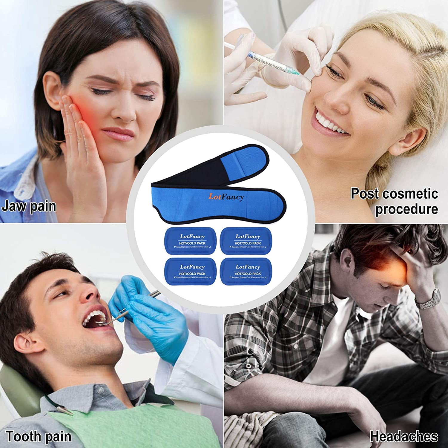 TheraGel Ice Pack for Jaw, Head, Chin