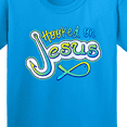 thumbnail image 4 of Inktastic Hooked on Jesus Christian Youth T-Shirt, 4 of 5