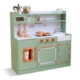 thumbnail image 5 of Teamson Kids Little Chef St. Louis Wooden Play Kitchen, Green Pretend Play Kitchen Set with Ice Maker, Stove, Sink & 15 Accessories, Toddler Kitchen Playset for Kids Ages 3+, 5 of 17