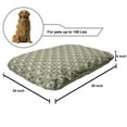 thumbnail image 2 of Floral Pet Bed, Flowers Tiny Branches Leaves Dotted Blooms Pattern Garden Theme, Chew Resistant Pad for Dogs and Cats Cushion with Removable Cover, 24" x 39", Khaki Dark Brown Cream, by Ambesonne, 2 of 4