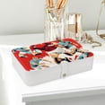 thumbnail image 6 of Football PU Leather Jewelry Organizer Box with Removable Compartment and Portable Design for Necklace, Earring, and Jewelry Storage, 6 of 6