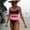 Black, variant on OKBOP Bikinis,Crochet Bikini Bandeau Bandage Push-Up Brazilian Beachwear High Waisted Swimsuits for Women Summer Clearance