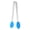 Blue, variant on 5.1" Stainless Steel Sugar Tongs, Silicone-Tipped Coffee Cube Clips for Ice Desserts, Dishwasher Safe Non-Slip Mini Clamps