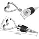 thumbnail image 2 of 3 Metal Heart-shaped Bottle Stoppers For Acsergery Wine Champagne Sparkling Wine Beer Saver Sealer Gift, 2 of 5