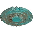 thumbnail image 3 of Ekena Millwork 16 3/8"OD x 1 3/4"P Southampton Ceiling Medallion (Fits Canopies up to 2 3/4"), Hand-Painted Copper Green Patina, 3 of 6