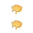 thumbnail image 2 of Toystoory Cojín de asiento con forma de tostada de felpa, reemplazo de dibujos animados, sillón transpirable, silla de ordenador, tipo 7 2piezas, 2 of 6