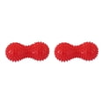 thumbnail image 1 of bedienty Peanut Spiky Massage Ball Trigger Point Foot Roller Relief Pain Muscle for Relax red 2Set, 1 of 6