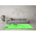 thumbnail image 3 of Ahgly Company Indoor Square Abstract Green Modern Area Rugs, 4' Square, 3 of 4