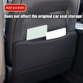thumbnail image 4 of AutoGuard PU Leather Car Rear Seat Protector with Storage Pockets, Anti-Dirt Wear-Resistant Kick Mat, Waterproof Backseat Cover for Kids & Pets, Easy Clean Universal Fit, 4 of 8