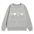 thumbnail image 4 of Toddler Sweatshirt for Girls Valentine Sweatshirt Long Sleeve Casual Heart Sweatshirts Crewneck Pullover Little Boy Clothes 3-4 Years, 4 of 4