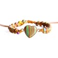 thumbnail image 1 of GHSDFBB Boho Handmade Natural Stone Bead 3 Row Wide Wrap Wrist Statment Bracelet Jewelry Collection, 1 of 6