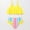S1-Yellow, variant on Ulitacool Swimsuit For Girls Toddler Swimsuit Ruffle 2 Piece Tankni Top And Bikini Bottom Swimwear Lovely Clothes 3-4 Years Yellow