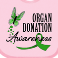 thumbnail image 4 of Inktastic Organ Donation Awareness- Butterfly Green Ribbon Boys or Girls Baby Bib, 4 of 4