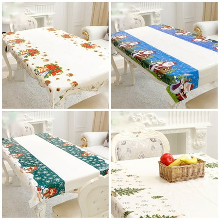 

Sufanic Christmas Tablecloth Christmas Decoration Supplies Tablecloth 44x72inch