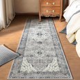 thumbnail image 1 of Boho Vintage Round Rug ft- Faux Wool Dreely Washable Area Rug Small Distressed Throw Rugs Floor Carpet for Door Mat Entryway Bedrooms Laundry (Round - ; Diameter Border ), 1 of 6
