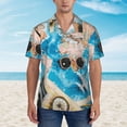 thumbnail image 2 of Logiee Vintage Map Travel Essentials Print Mens Hawaiian Shirts,Loose-Fit Short Sleeve Button Down Tropical Aloha Beach Shirt,Summer Vacation Wedding Tops,XX-Large, 2 of 7