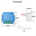 thumbnail image 3 of Tuya Smart ZigBee Medidor de EnergíA Bidireccional con Pinza para Transformador de Corriente App Monitor Potencia 80A(1CT), 3 of 5