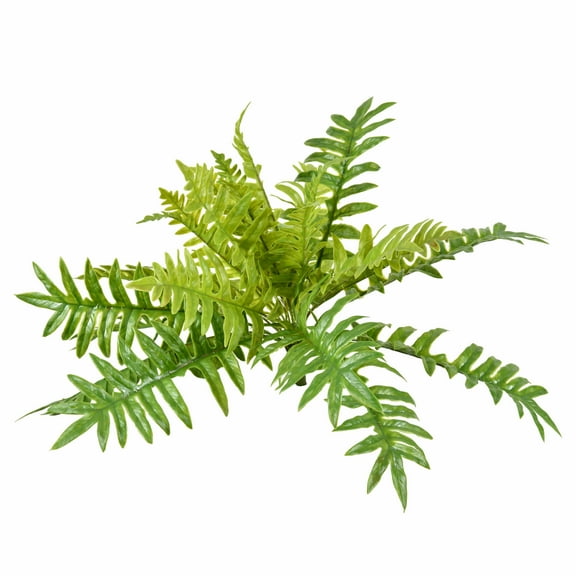 Vickerman 26" Artificial Green Fern Bush.