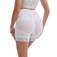thumbnail image 3 of INSPIRE CHIC Women's Wide Lace Trim High-Waisted Shaping Panties Tummy Control Butt-Lifting Breathable Shapewear XXL White, 3 of 5