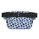 thumbnail image 3 of Fotbe Blue Ink Flowers Cangurera Cuadrada con Estampado de Doble Capa, Bolsa de Cintura Ajustable Mini para Hombres y Mujeres, 3 of 9